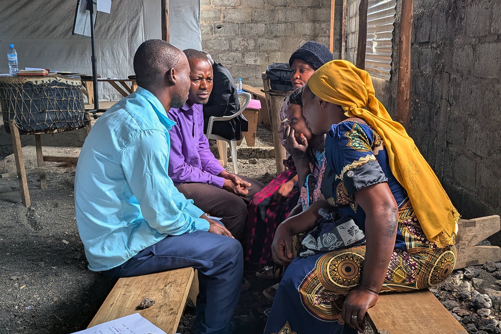 Participants at a peacebuilding workshop